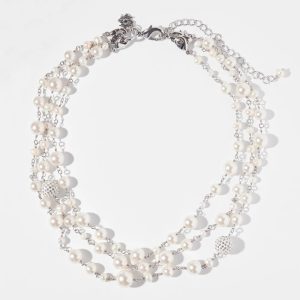 Multi Pearl Strand Necklace