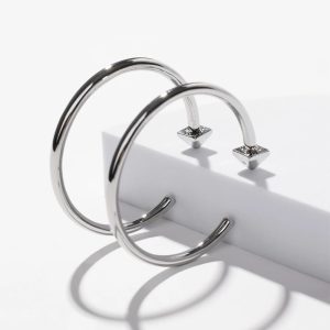 Silver Hoop Earrings