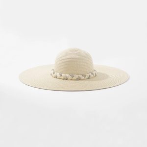 Braided Raffia Floppy Hat