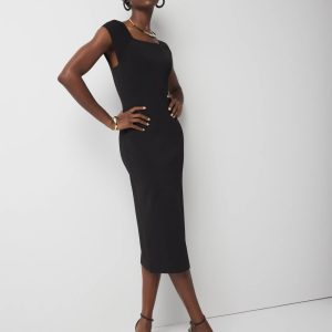 Petite WHBM FORME™ Ribbed Stretch Sweater Dress