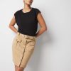 Belted Cargo Mini Skirt