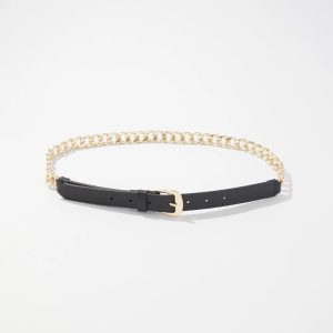 Chain Leather Pant Belt