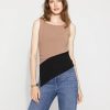 Colorblocked Asymmetric Hem Tank