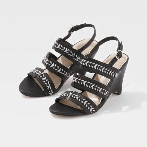 Raffia Whipstitch Wedge Sandal