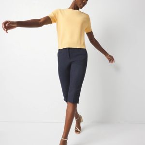 WHBM® Elle Slim Denim-Look Capri Pant