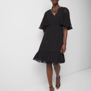 Flounce + Floral Burnout Dress