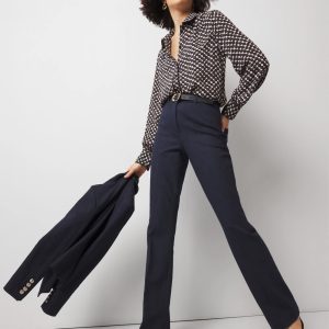 WHBM® Ines Slim Bootcut Denim-Look Pant