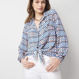 Blouson Tie-Waist Blouse