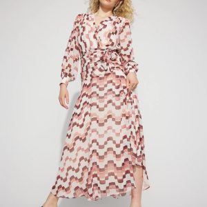 Printed Chiffon Maxi Dress