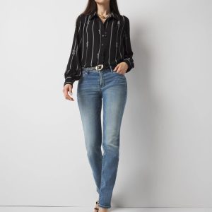 Mid-Rise Slim Jeans