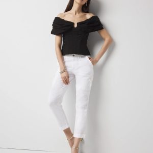 Mid-Rise Pret-A-Pedi Straight Cropped Pants