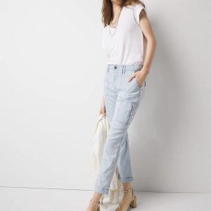 Mid-Rise Pret-A-Pedi Straight Cropped Pant