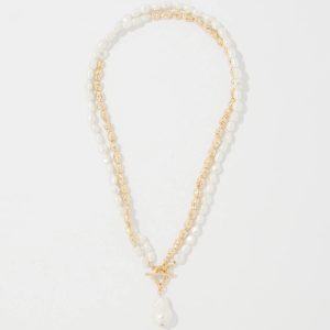 Gold + Pearl Convertible Pendant