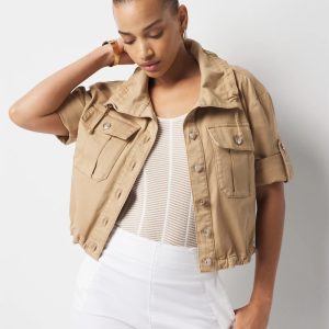 Short-Sleeve Pret Relaxed Utility Jacket