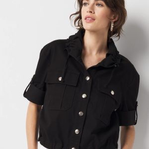 Short-Sleeve Pret Relaxed Utility Jacket