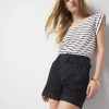 Extra High-Rise Belted Denim Short