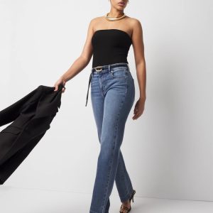 Petite Extra High-Rise Straight Jean