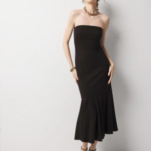 Strapless Midi Dress