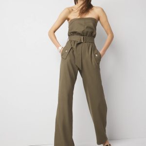Strapless Utility Jumpsuit