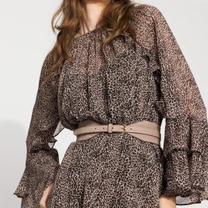 Faux Suede Wide Belt