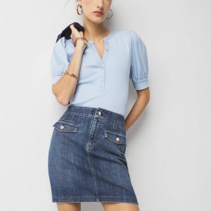 Denim Mini Skirt