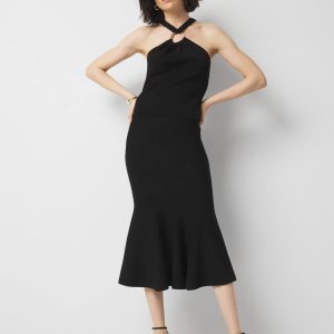 Trumpet Flare Midi Skirt