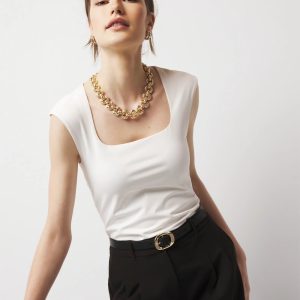 WHBM FORME™ All Ways Stretch Square Neck Top