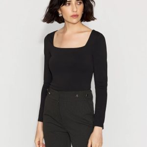 WHBM FORME™ All Ways Stretch Square Neck Long-Sleeve Tee