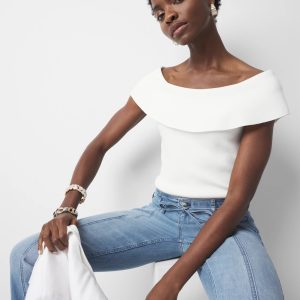 WHBM FORME™ Sculpt Stretch Off-the-Shoulder Sweater