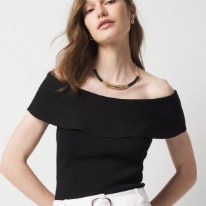 Petite WHBM FORME™ Sculpt Stretch Off-the-Shoulder Top